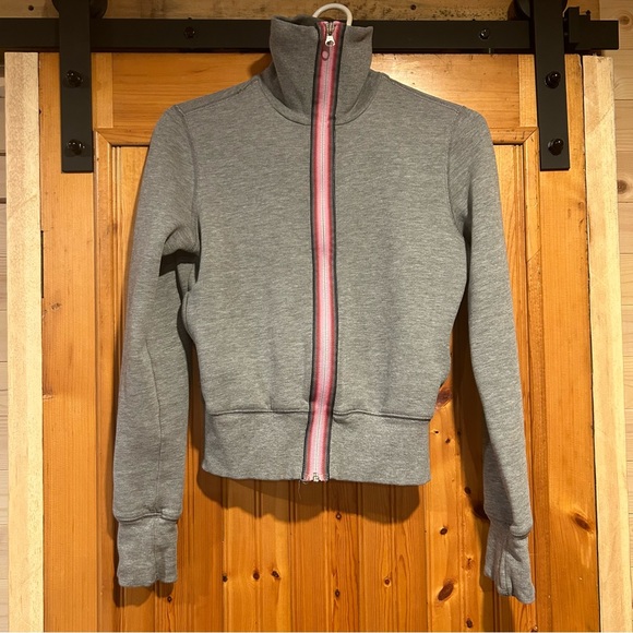 TNA Tops - TNA zip up sweater sweatshirt gray